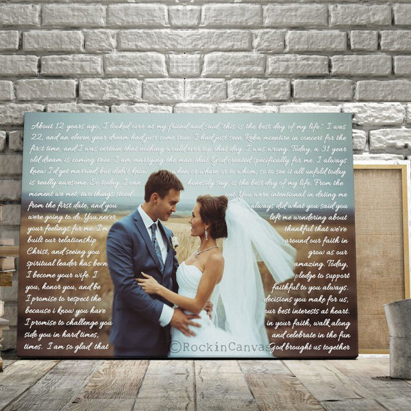 Song Lyric Canvas Personalised Canvas Art