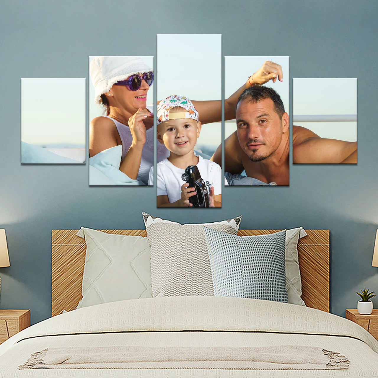Custom Prints 5 Piece Canvas Wall Art Framed Ready to Hang Canvas Prints