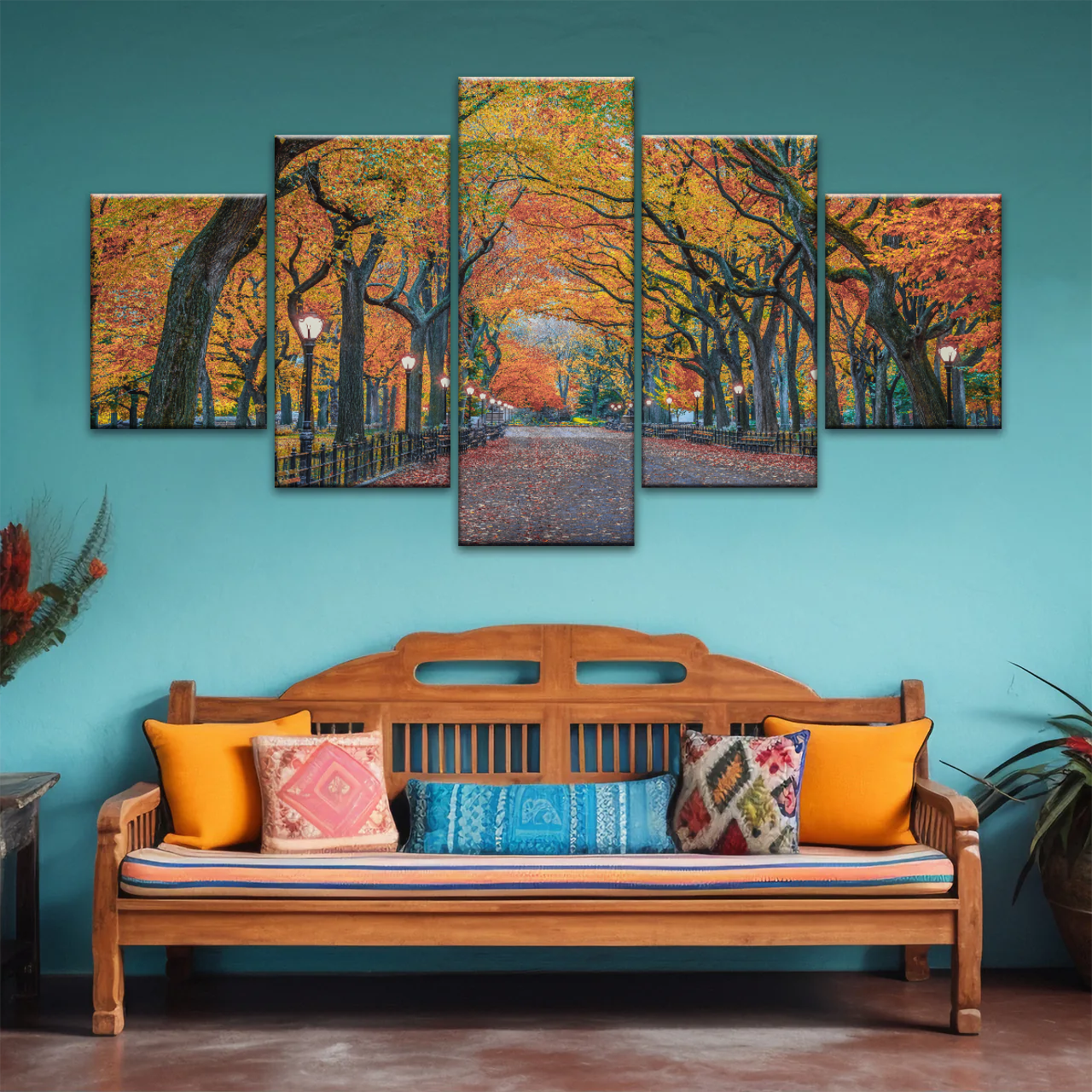 Autumn Colors In Nature Herbst Park New York City Wall Art