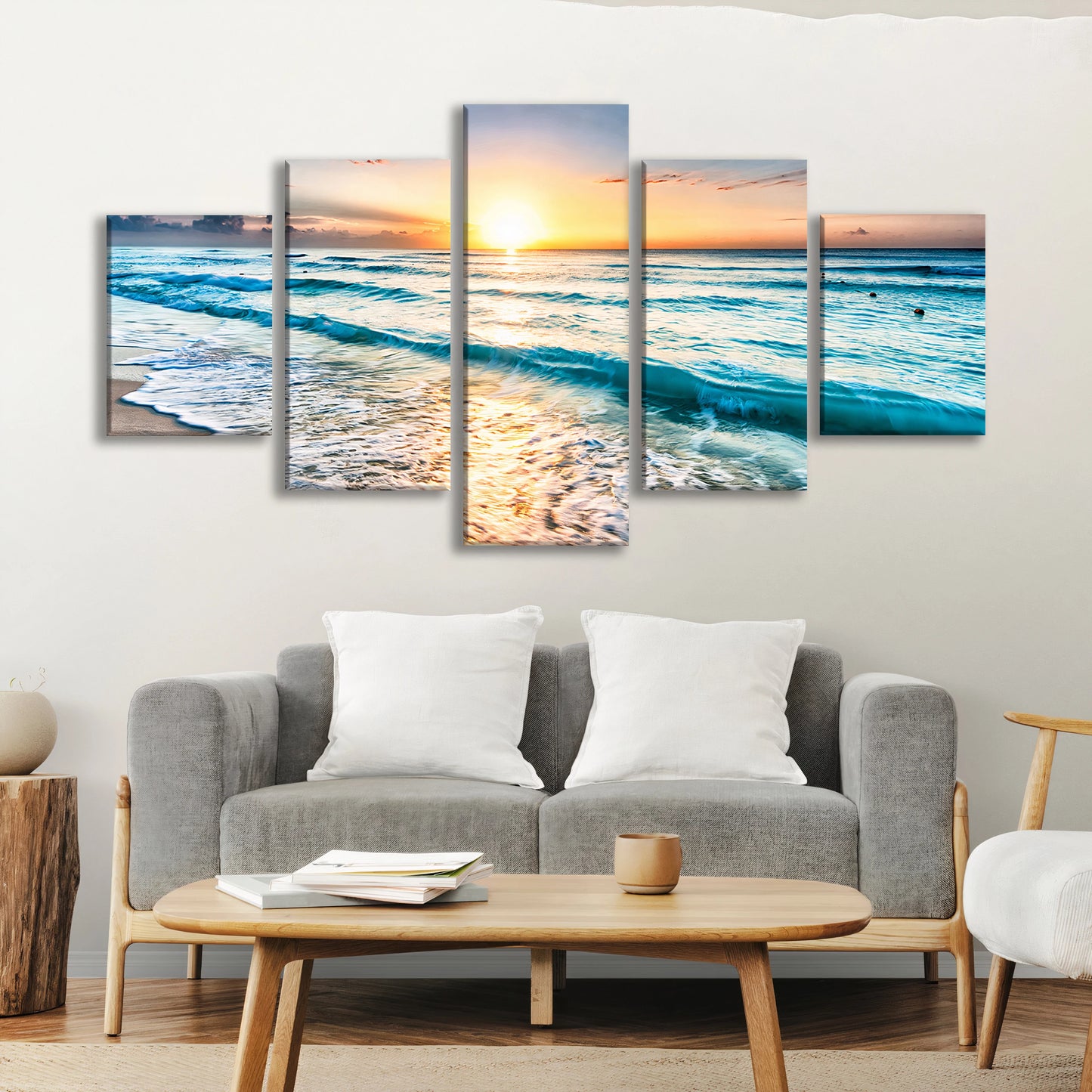 5 Piece Personalised Canvas Art With Your Own Photos Canvas Wall Art Custom Canvas Prints