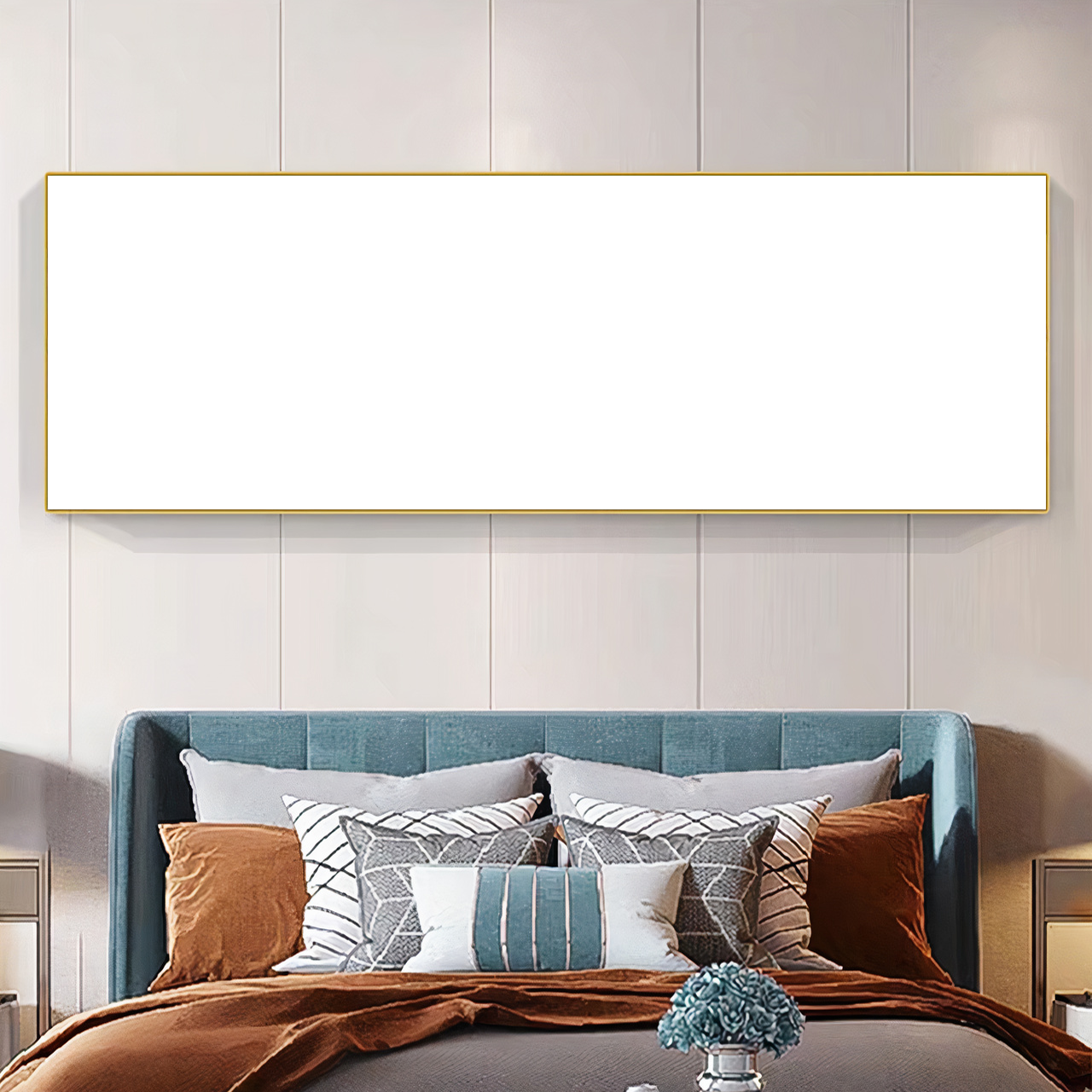 Panoramic Photo Canvas For Bed Room