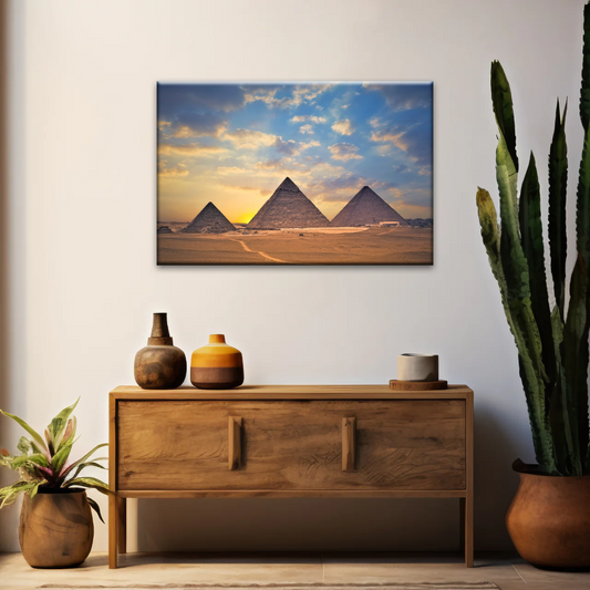 The Pyramids of Giza, Egypt Canvas Photos Prints