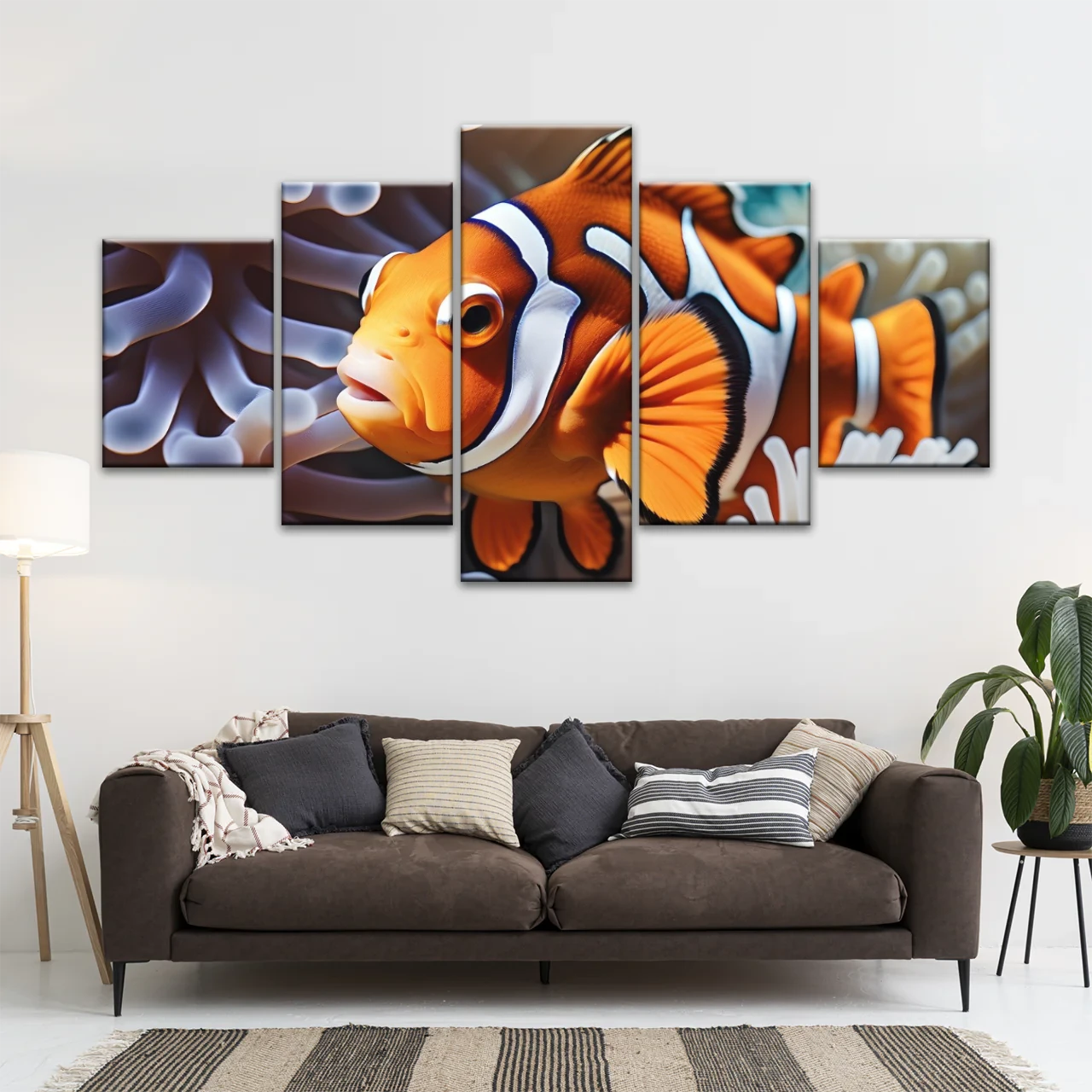 5 Piece Personalised Canvas Art With Your Own Photos Canvas Wall Art Custom Canvas Prints