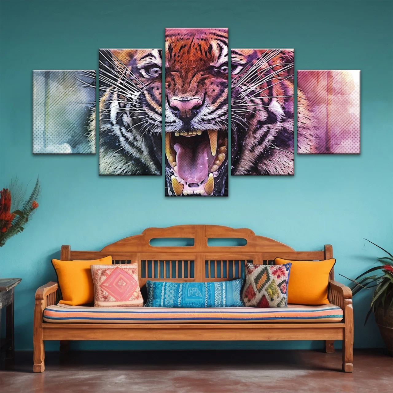 5 Piece Personalised Canvas Art With Your Own Photos Canvas Wall Art Custom Canvas Prints