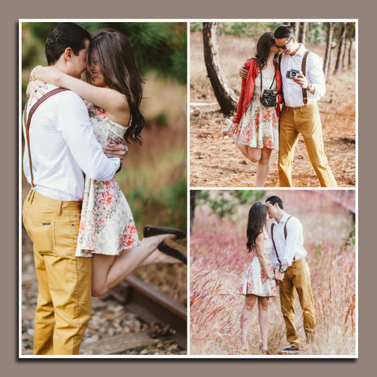 3 Photo Collage Canvas Square - Canvas Print Sale