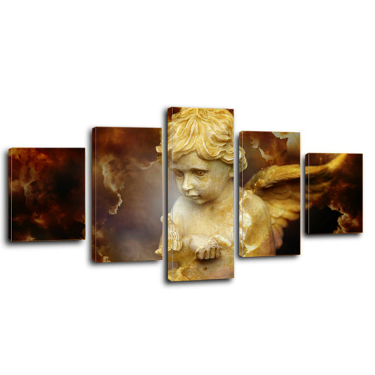 Cherub Religion Spirit Divine Heavenly Angel Canvas Prints Wall Art Home Decor - Canvas Print Sale