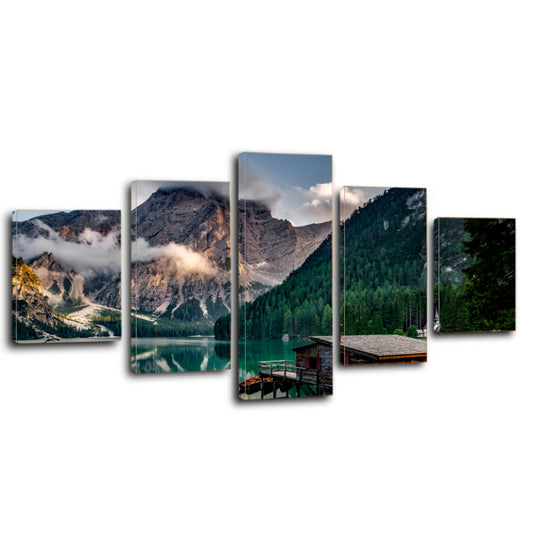 Italy Pragser Wildsee Canvas Prints Wall Art Home Decor - Canvas Print Sale