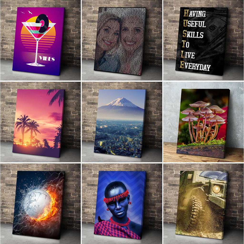 8 Photo Collage Canvas Portrait - Canvas Print Sale