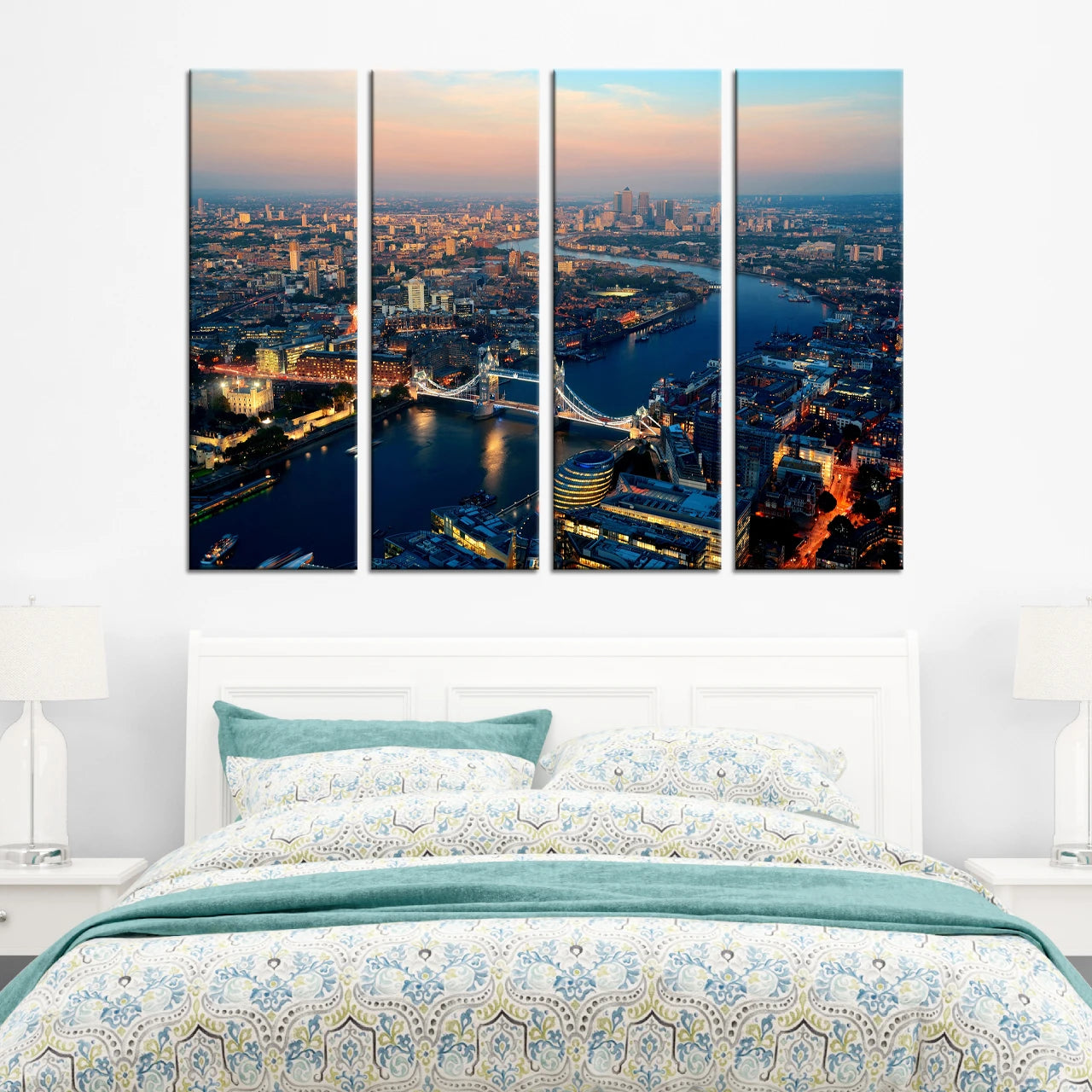 4 Piece Rectangular Canvas Art