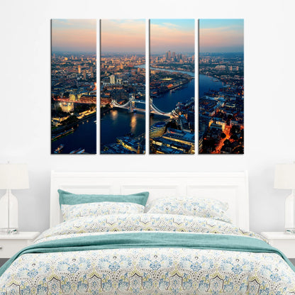 4 Piece Rectangular Canvas Art