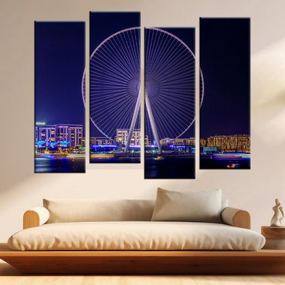 4 Piece Staggered Canvas Art