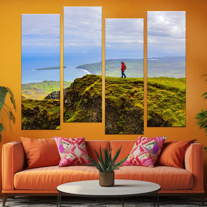 4 Piece Staggered Canvas Art