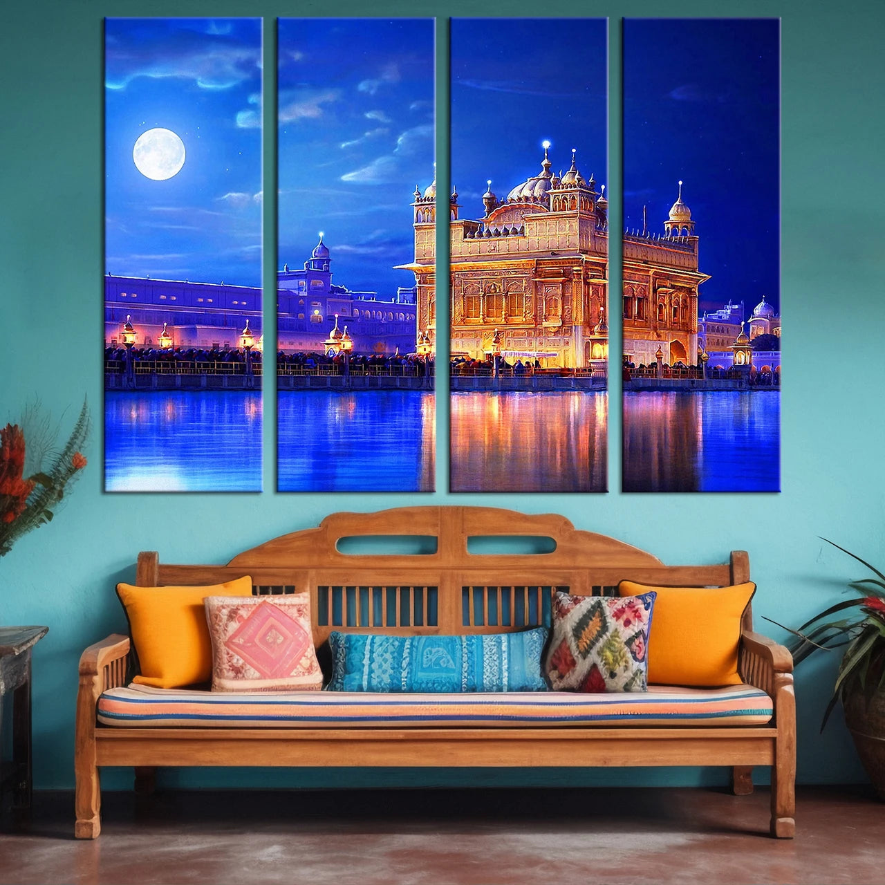 4 Piece Rectangular Canvas Art