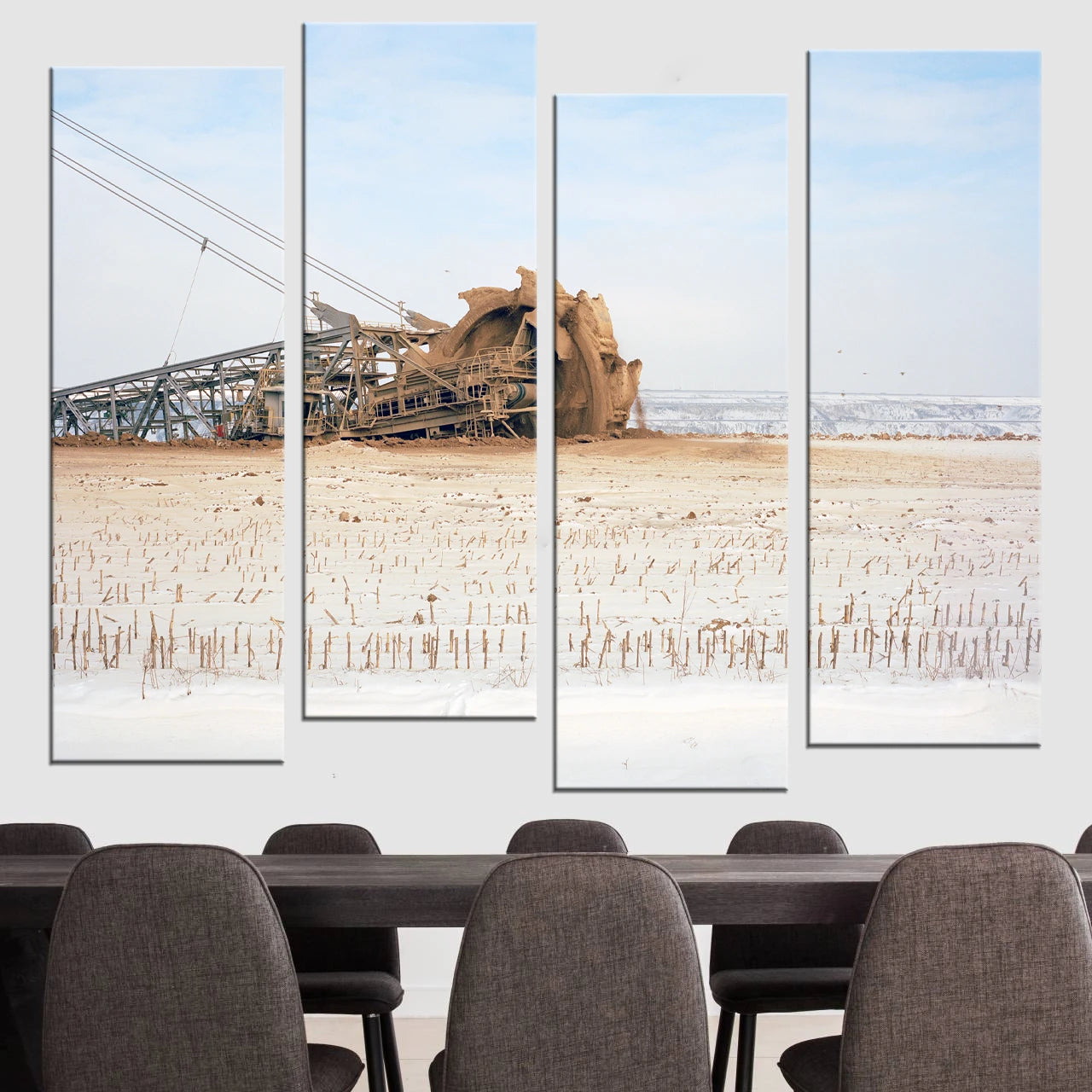 4 Piece Staggered Canvas Art