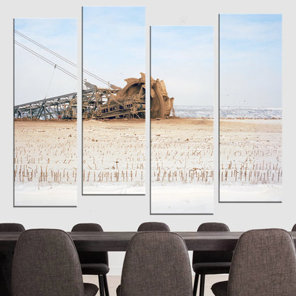 4 Piece Staggered Canvas Art