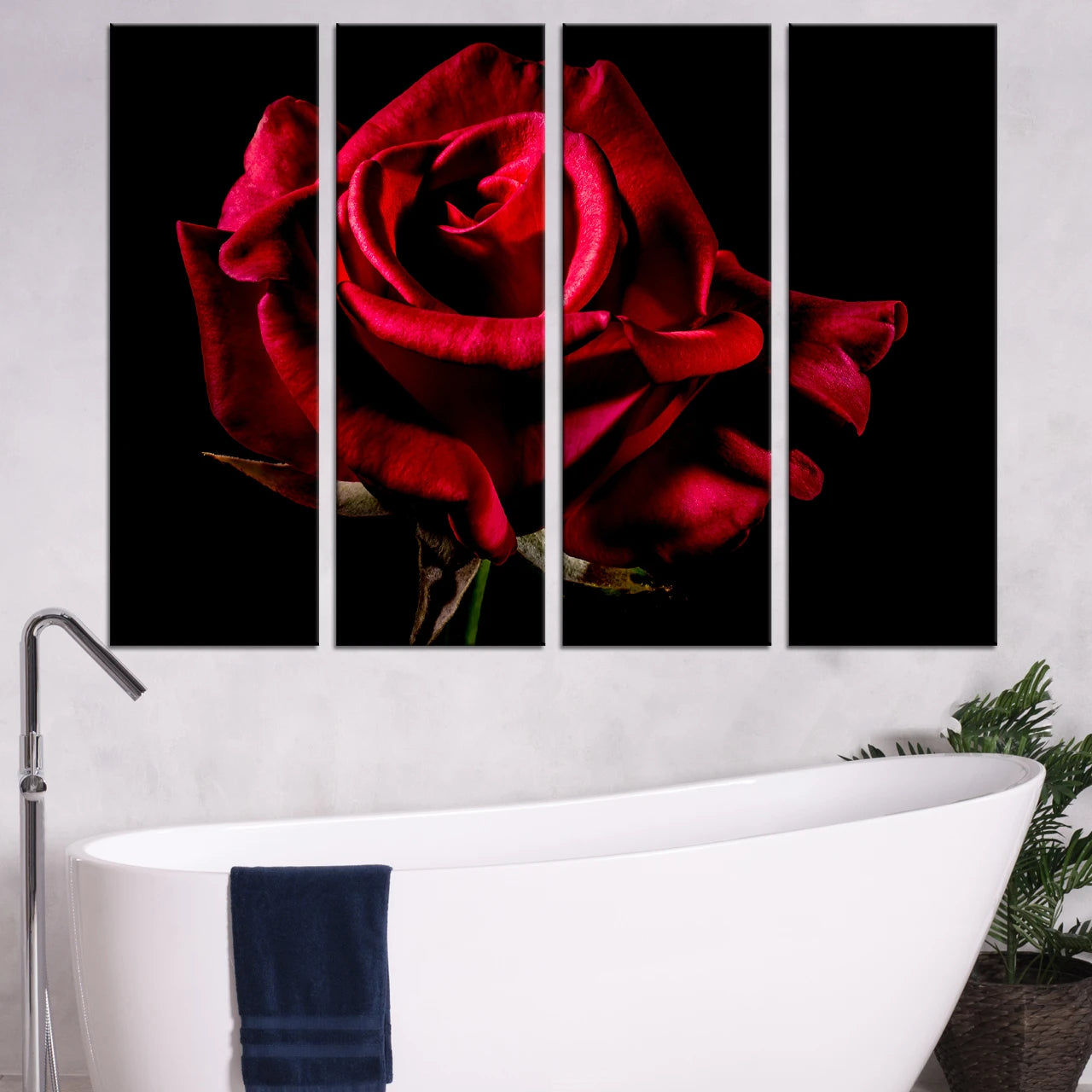 4 Piece Rectangular Canvas Art