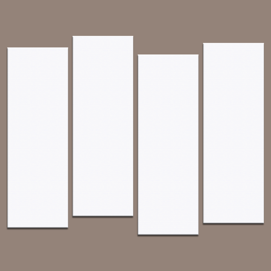 4 Piece Staggered Canvas Art