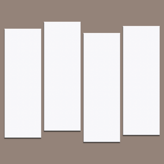 4 Piece Staggered Canvas Art