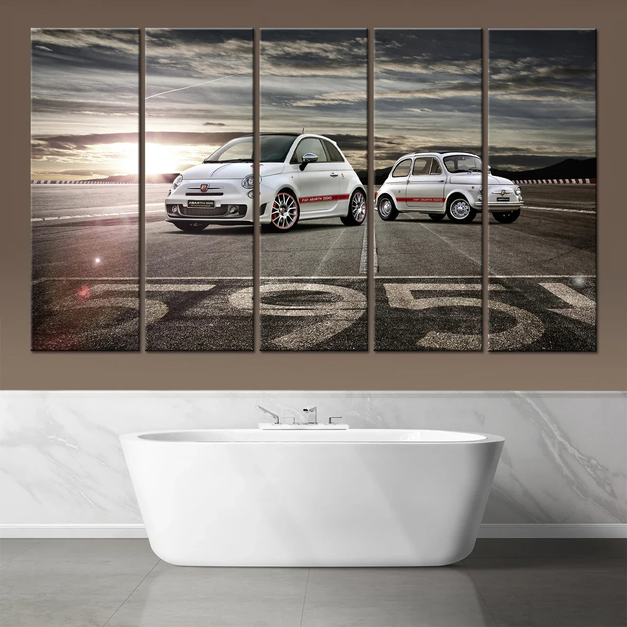 The Cinematic Linear – Extra Wide 5 Piece Canvas Set 107 x 200cm 42 x 80"