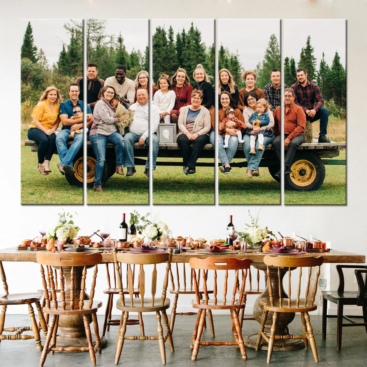 The Cinematic Linear – Extra Wide 5 Piece Canvas Set 107 x 200cm 42 x 80"