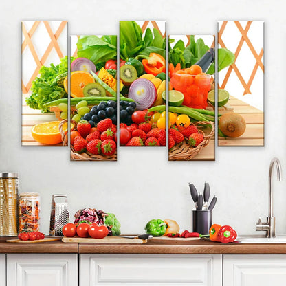 The Rhythm Alternating – Dynamic 5 Piece Canvas Wall Art 107x200cm (42x80")