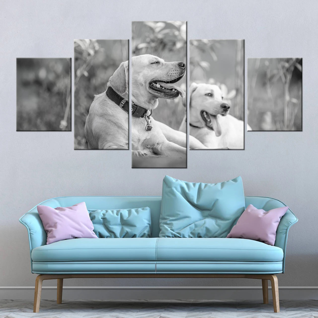 Custom Prints 5 Piece Canvas Wall Art Framed Ready to Hang Canvas Prints