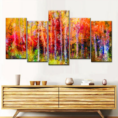 The Highland Inverted Valley – Oversized 5 Piece Canvas Set 107x 200cm 42x80"