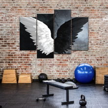Load image into Gallery viewer, Black &amp; White Angel Wings Photo Canvas Prints