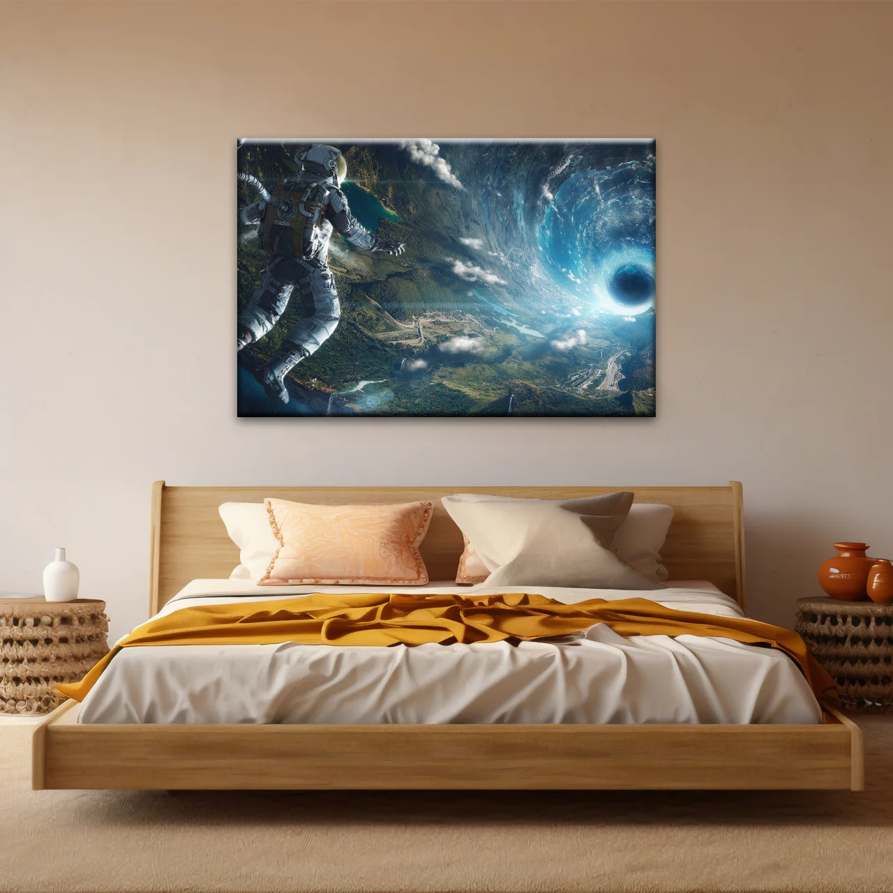 Space Perspective NASA Astronaut With Space Suit Picture To Canvas Print