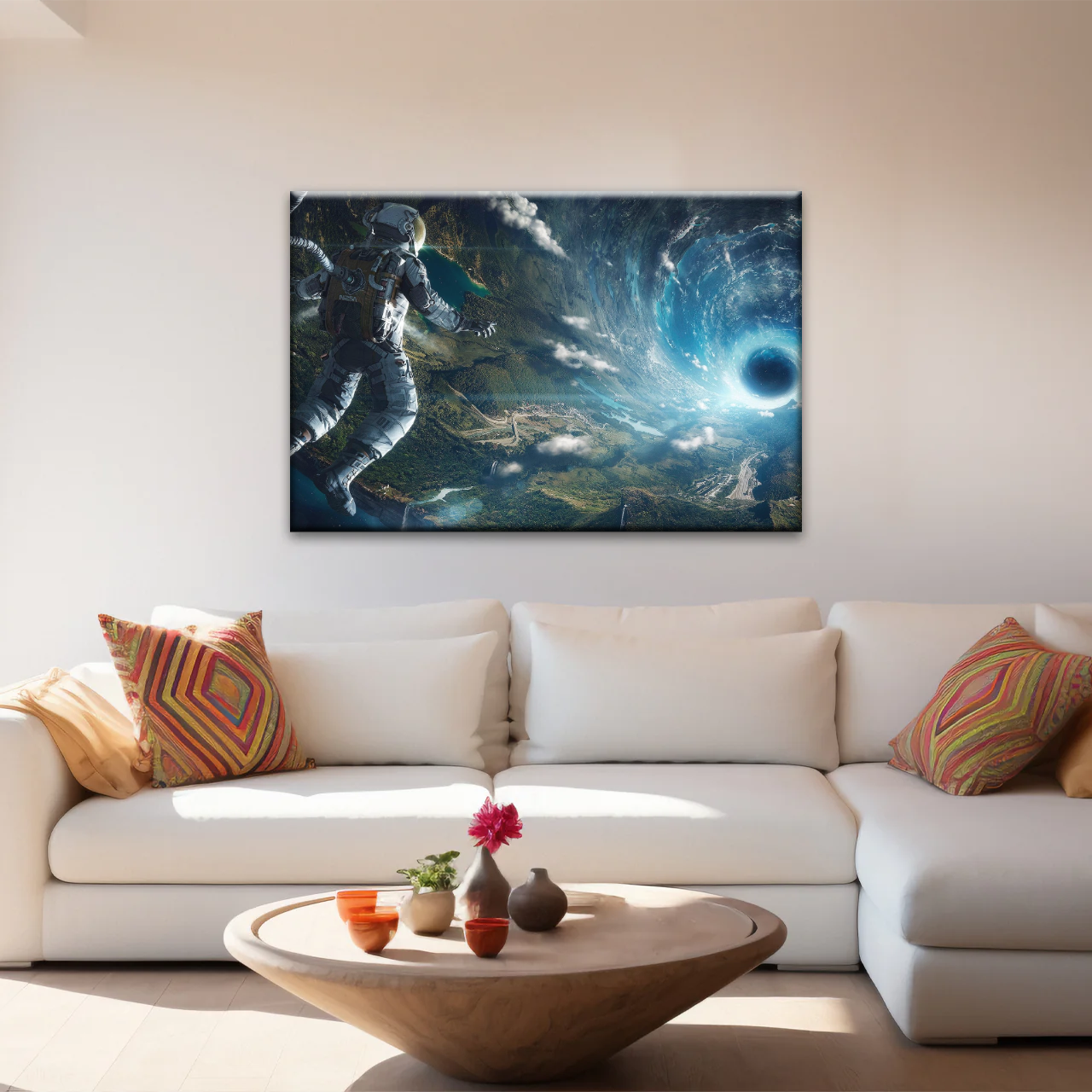 Space Perspective NASA Astronaut With Space Suit Picture To Canvas Print