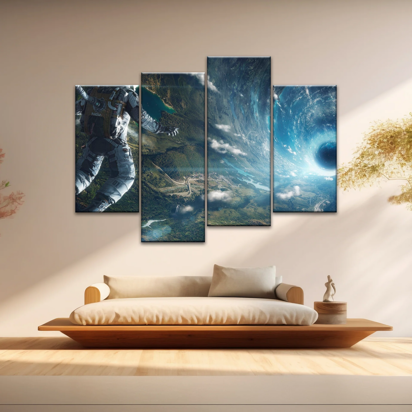 Space Perspective NASA Astronaut With Space Suit Picture To Canvas Print