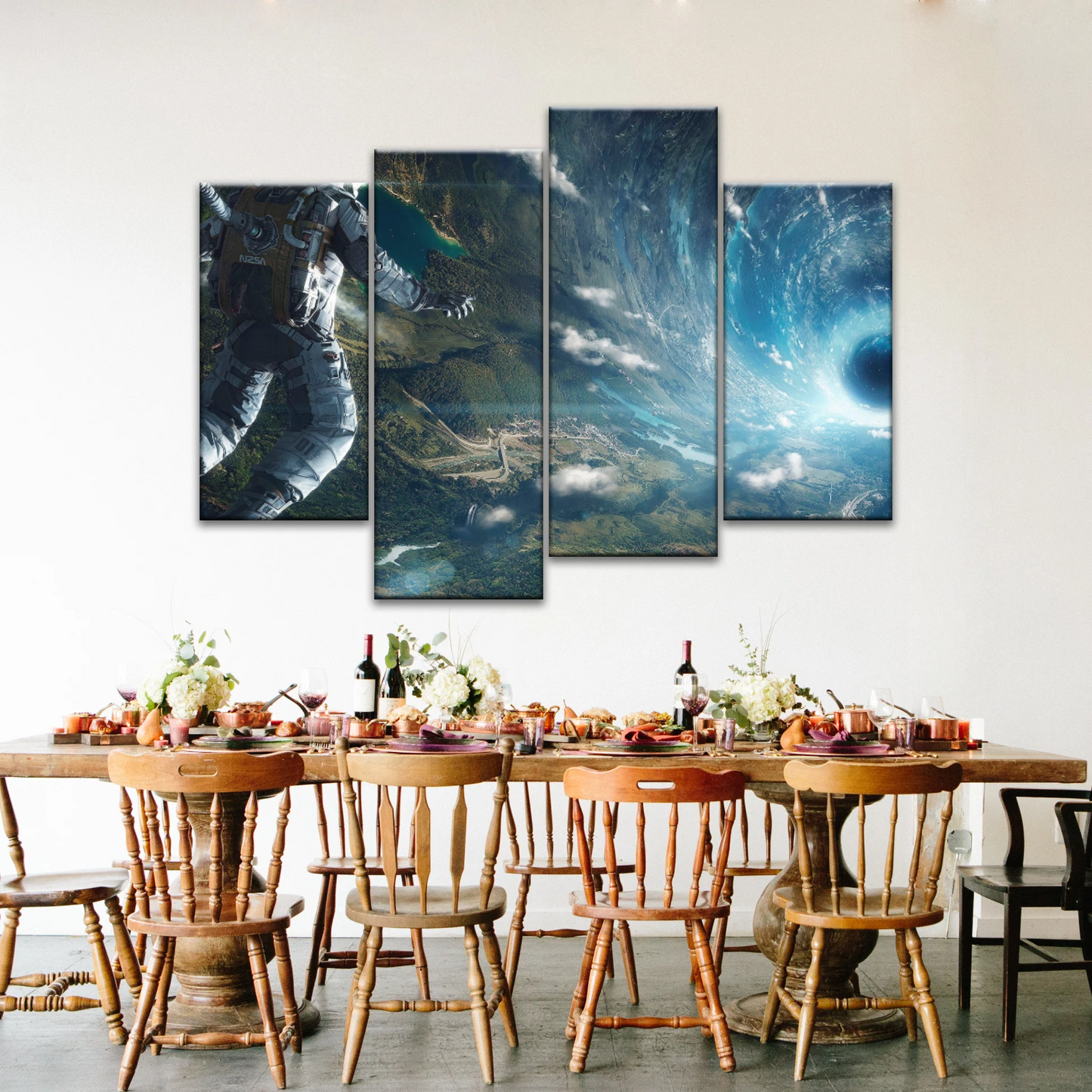 Space Perspective NASA Astronaut With Space Suit Picture To Canvas Print