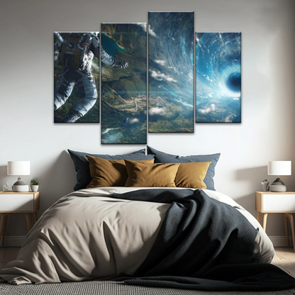 Space Perspective NASA Astronaut With Space Suit Picture To Canvas Print