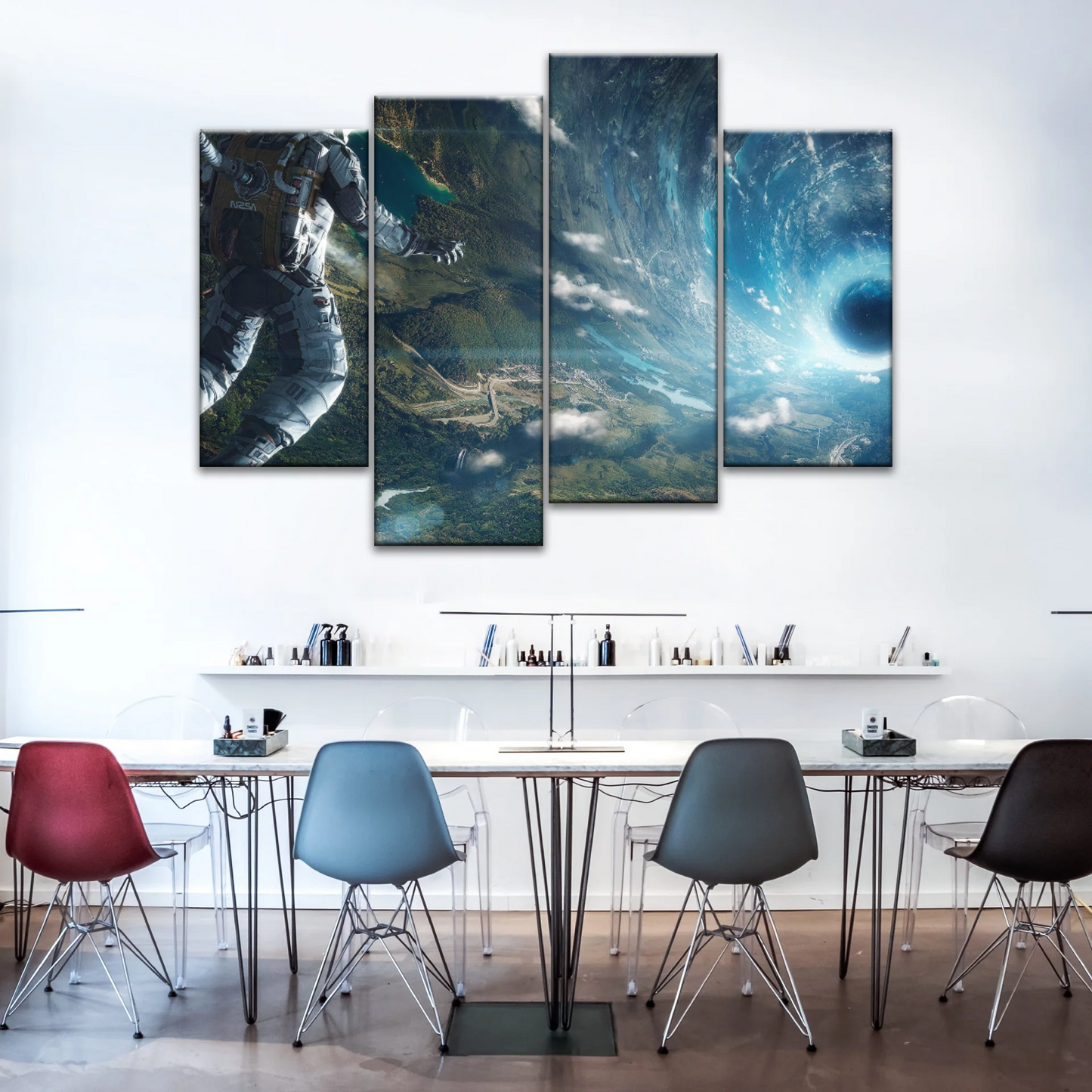 Space Perspective NASA Astronaut With Space Suit Picture To Canvas Print