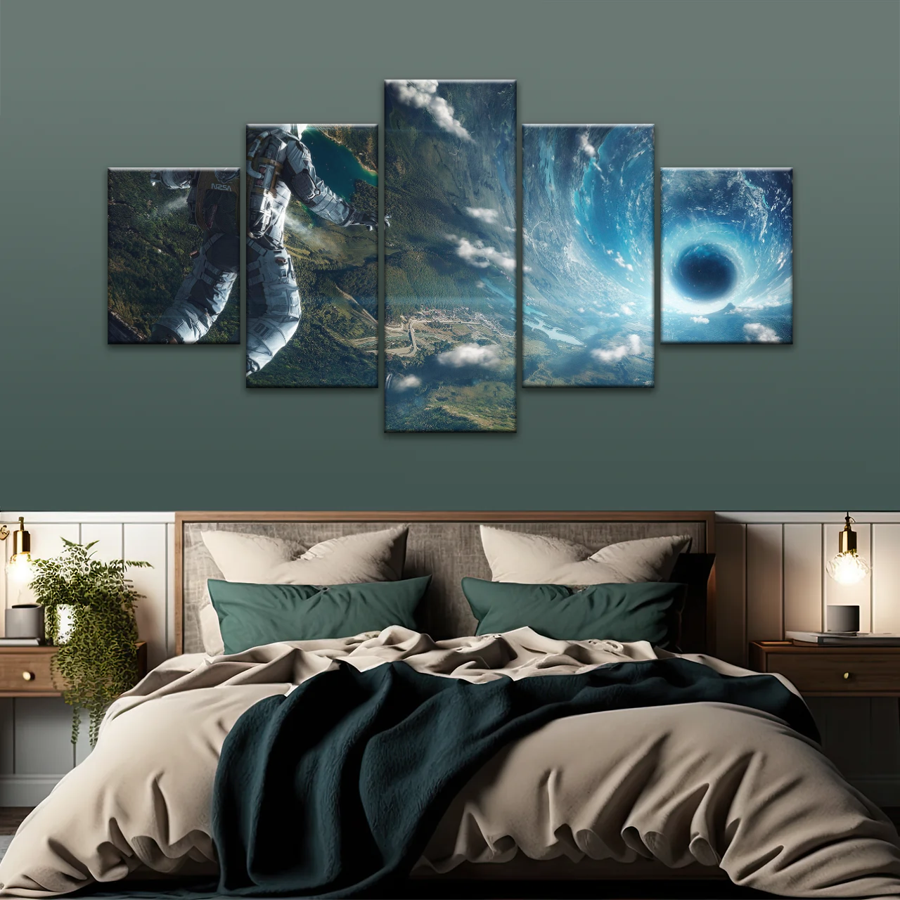 Space Perspective NASA Astronaut With Space Suit Picture To Canvas Print