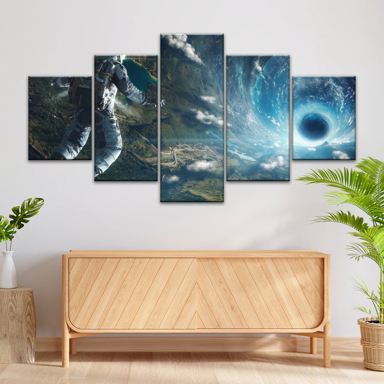 Space Perspective NASA Astronaut With Space Suit Picture To Canvas Print