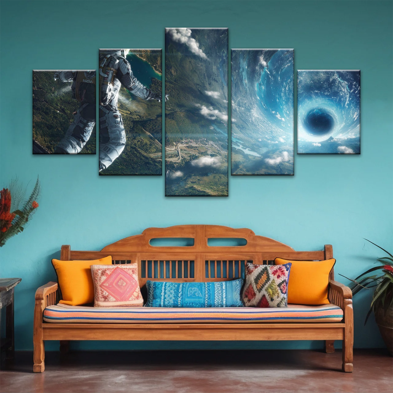 Space Perspective NASA Astronaut With Space Suit Picture To Canvas Print