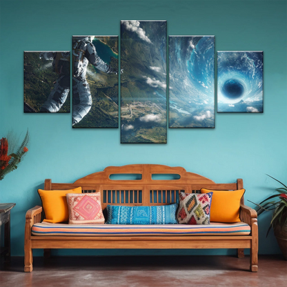 Space Perspective NASA Astronaut With Space Suit Picture To Canvas Print