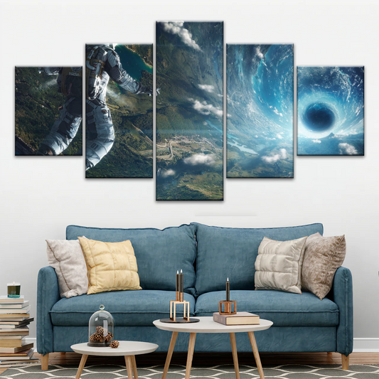 Space Perspective NASA Astronaut With Space Suit Picture To Canvas Print