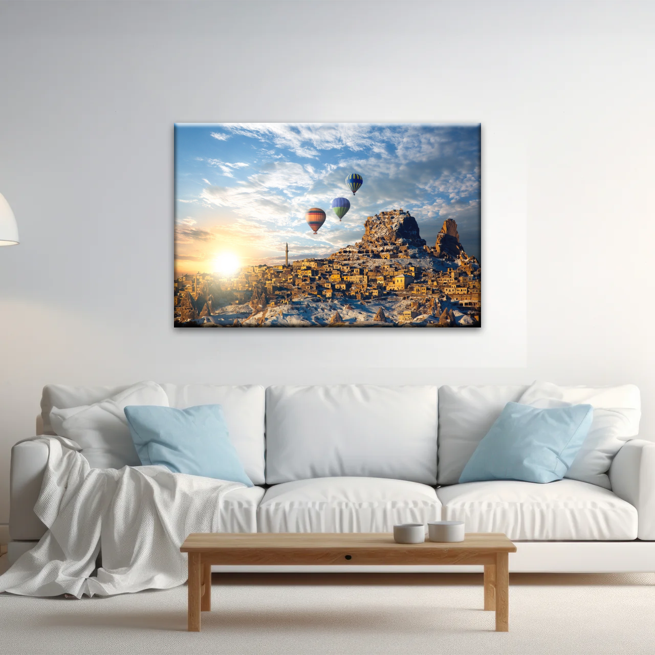 Hot Air Balloons In Cappadocia Turkey Canvas Print On Frame