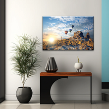 Load image into Gallery viewer, Hot Air Balloons In Cappadocia Turkey Canvas Print On Frame