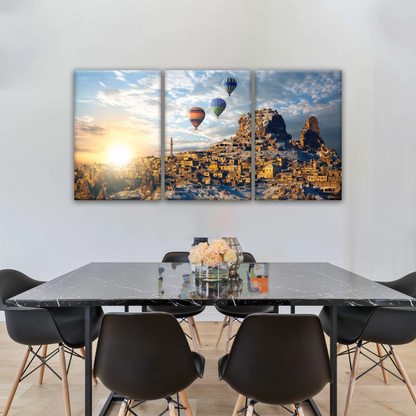 Hot Air Balloons In Cappadocia Turkey Canvas Print On Frame