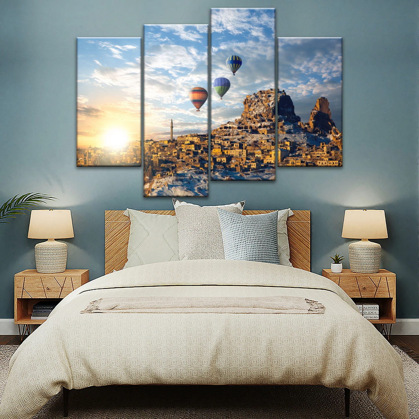 Hot Air Balloons In Cappadocia Turkey Canvas Print On Frame