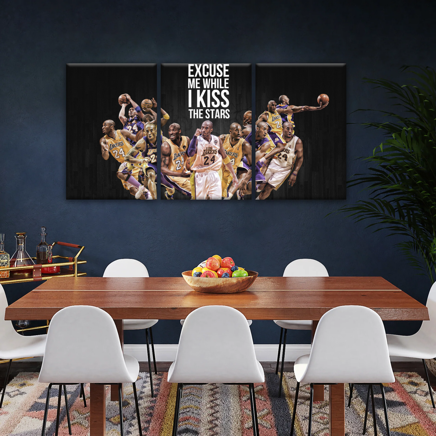 Basketball Sports - Kobe Bryant Kiss The Stars Canvas Photo Prints