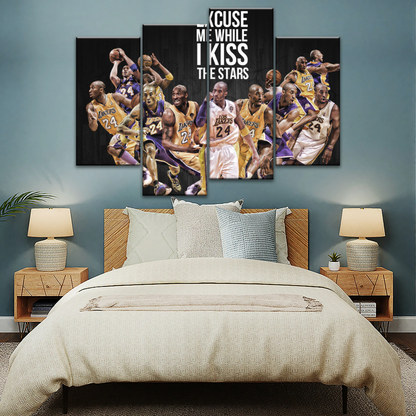Basketball Sports - Kobe Bryant Kiss The Stars Canvas Photo Prints