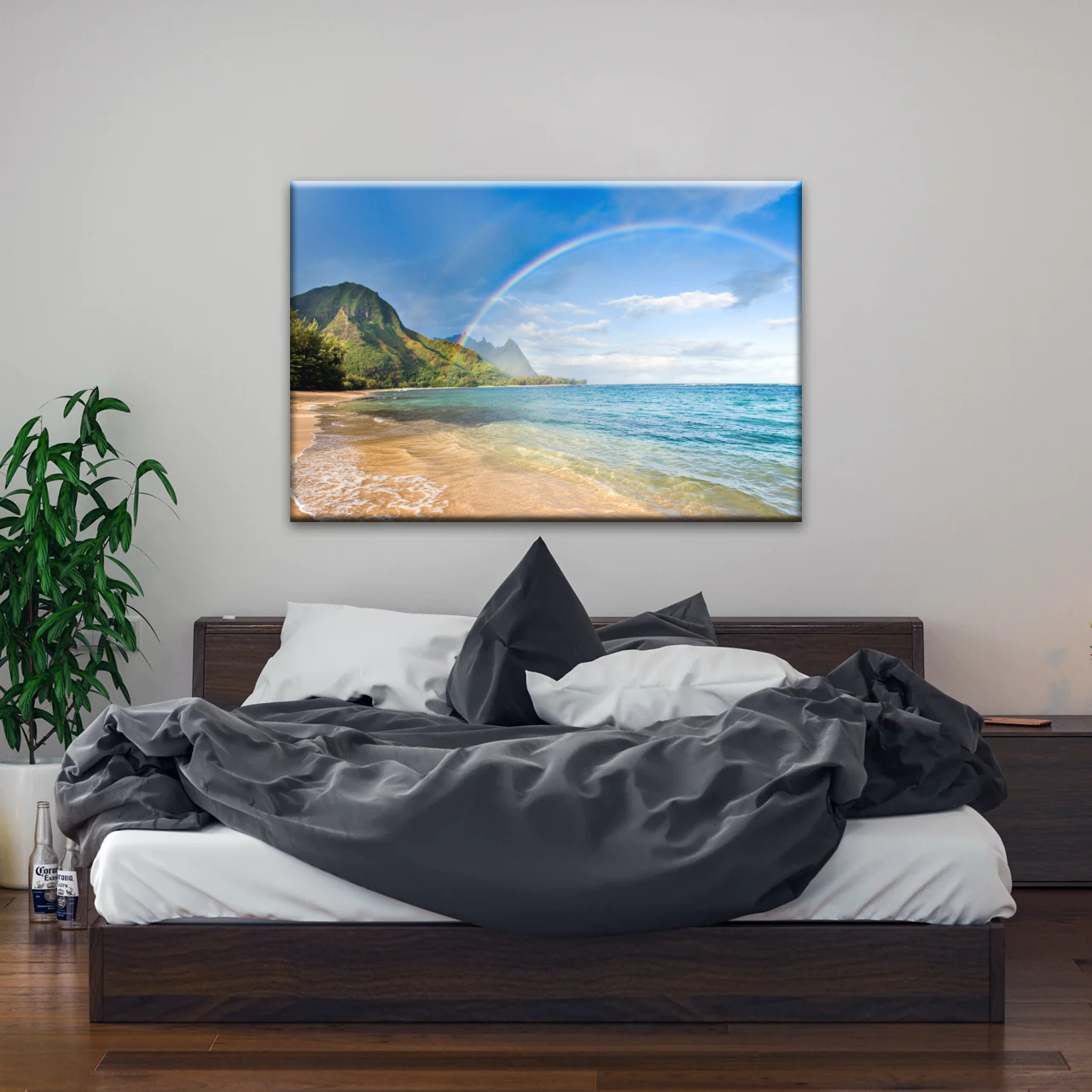 Beach Rainbow Wall Art Home Decor