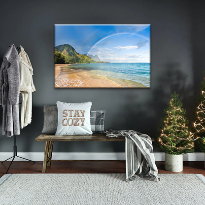 Beach Rainbow Wall Art Home Decor