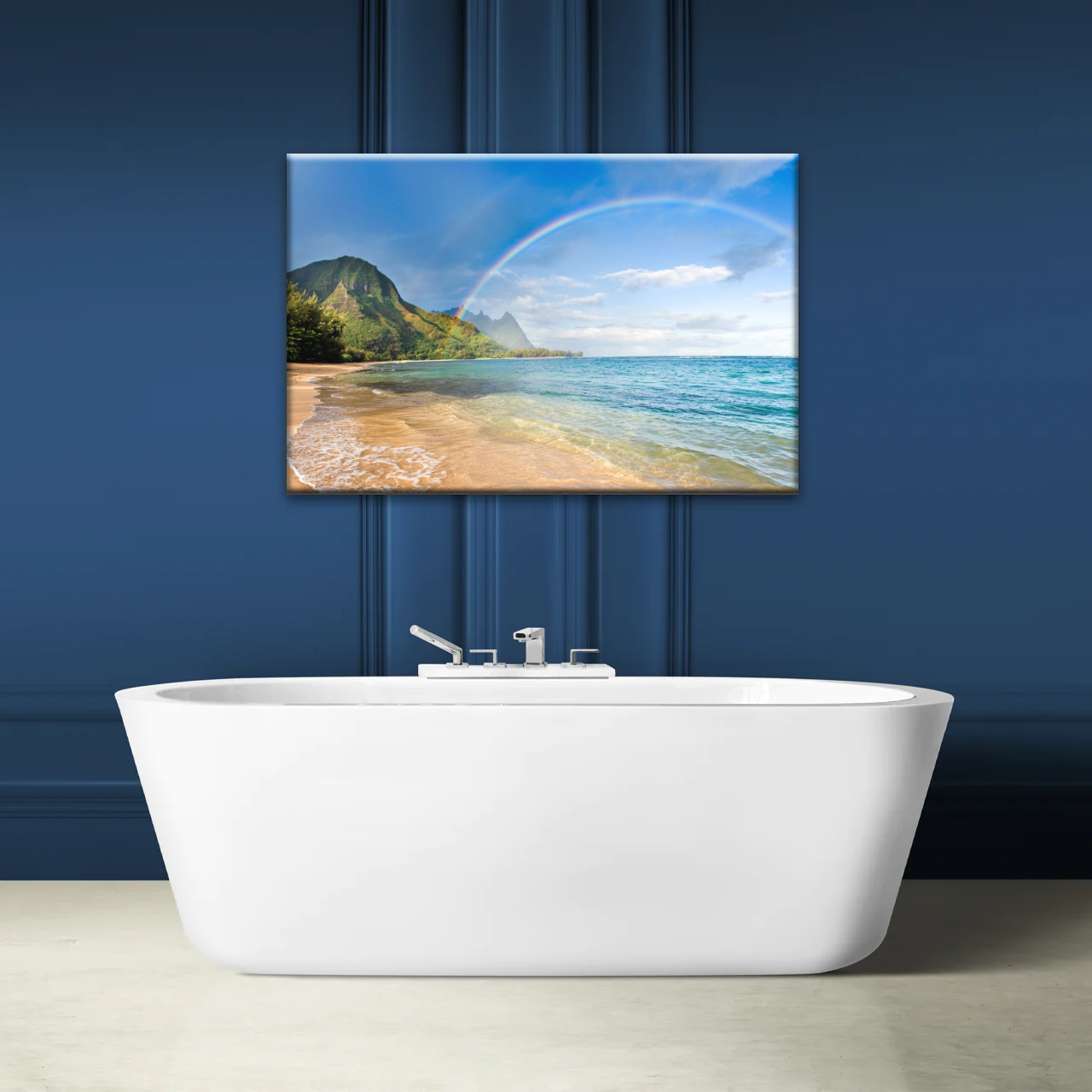 Beach Rainbow Wall Art Home Decor