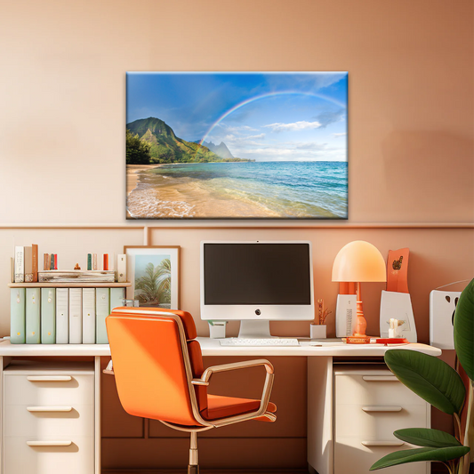 Beach Rainbow Wall Art Home Decor