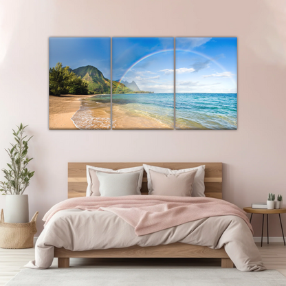 Beach Rainbow Wall Art Home Decor